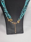 Vintage Native American 5 Strand Faux Turquoise And Shell Heishi Necklace 32 