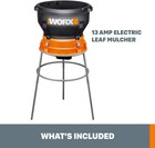 Worx Wg430 Electric Leaf Mulcher 13 Amp