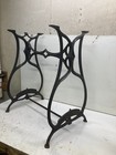 Vintage Sewing Machine Table Base Legs - Industrial Antique Cast-iron Base
