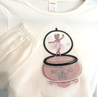 Nwt Gymboree T-shirt Size 12 Xl Cream L s Dancing Ballerina Dance Ballet Dancer