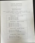 Wilhelm Kempff Beethoven  The 32 Sonatas Salle Pleyel   Program  1968