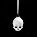 Skull Shaped Sugar Spoon Stainless Steel Serving Spoon By Suck Uk Gag Gift