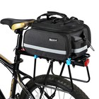 West Biking Waterproof Bike Trunk Bag Bicycle Rear Rack Pack Panniers Black