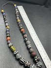 Old Roman Venetian Millefiori Glass Trade Bead Necklace Mixed Beads Full Strand