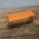 School Bus Orange Tin Friction Toy Japan 5 