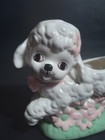 Vintage Baby Lamb Ceramic Hobbyists Planter Figurine Nursery Decor 6 5lx6h