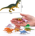 Fingooo 39 Piece Mini Dinosaur Figures  Assorted Vinyl Plastic Dinosaur Toys For