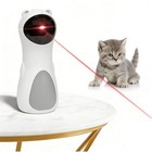 Cat Laser Interactive Indoor Cat Pet Toys Automatic usb Cat Teaser Pet Toy White