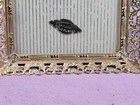 Vintage Circa 50s 24k Gold Plated Picture Frame 3 X 4 Black Velvet Back