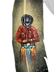 Hand Painted Feather   Arts   Crafts  southwest Art   Home Decor    Cowboy  1