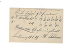 Germany  wurttemberg  1889 Post Card Sent From Backnang To Reutlingen