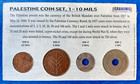 Israel Palestine British Mandate Lot Of 4 Coins Set 1  2  5   10 Mils 1927 Xf