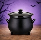 Toastmaster 4 Qt Black Cauldron Slow Cooker Removable Crock Glass Lid Halloween