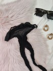 Modern Black Minimalist Soft Aesthetic Tights Size 2xs