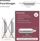 Nitropress Pure N    Nitrogen Cartridges -  not For Whipped Cream  10  20  30  40 