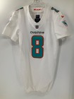  8 Brock Osweiller Miami Dolphins Nike Game Used White Jersey Sz-42 Year 2018