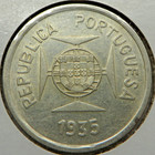 India-portuguese Rupia 1935 Silver Km 22