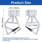 Aluminum Rung Lock Kit Fit For Werner Extension Ladder Locks Replacement 1 Pair