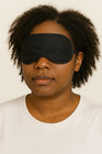 3 Pack Polyester Eye Mask Black Sleep Shade Blindfold For Travel Sleeping Aid 