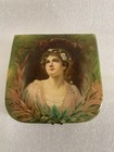 Antique Womens Victorian Celluloid Top Dresser Vanity Box Jewelry Trinket Old 