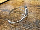 Navajo Bracelet 925 Silver Turquoise Cuff Artist Signed Nj  Pre-owned