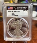 2017 S Proof Silver Eagle Pcgs Pr70 Fdi Mercanti From The Congratulations Set