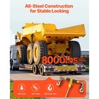 Uimoso 4 Pack Ratchet Chain Binder 5 16 -3 8  G80 Chains Load Binder For Towing