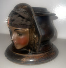 Vintage C1920   s Art Deco Gypsy Wood Box Large Cigarette Dispenser