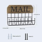 Rustic Mail Holder Organizer  Key Holder Wall Mount Mail Sorter For Hallway 