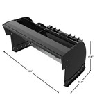 84 extreme Duty Skid Steer Snow Pusher Trip Edge Snow Box Universal Quick Attach