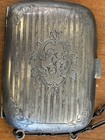 1920   s Sterling Silver Coin Purse And Compact Wristlet - 2 72 Toz