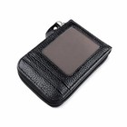 Men s Slim Leather Wallet Rfid Blocking - Minimalist Credit Card Holder With Zip