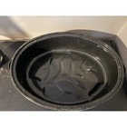 Granite Ware 15-inch Oval Roaster Pan With A Lid  Speckled Black Enamel Finish 