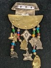 Vtg Fishing Boat Dangling Trout Fish For Fisherman s Hat Lapel Pin Brooch Motion