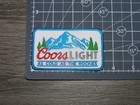Coors Light As Cold As The Rockies Beer Embroidered Iron On Patch  3 5  X 2 