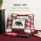 - Rustic Quilt Set  Cabin Lodge Christmas Bear Moose Deer Woodland Western Pa   