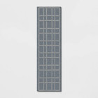 2 x7  Stitched Grid Woven Outdoor Area Rug Slate Blue - Threshold Designed