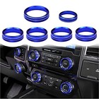 Knob Cover For F150 Ac Climate Control Switch trailer 4wd vol tune Button Blue