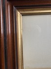 Antique Victorian Era Eastlake Walnut Deep Well 14 x 12 x 2 5  Picture Frame