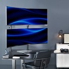 Vivo Dual Ultrawide Stacked Monitor Desk Mount  2 Poles  2 Screens Up To 57 