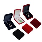 Velvet Necklace Box Pendant Box Jewelry Organizer Gift Packaging Box Jewelry Sto