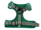 Christmas Santa Dog Harness S M L Holiday Green No Pull Gunmetal Metal New