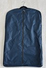 Tumi Garment Cover Bag Zip Up With Pocket Blue Brown Trim Tri-fold Insert