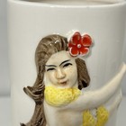Vintage Orchids Of Hawaii R73b Tiki Mug Hula Girl Japan Tropical Drink Glass