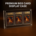 Card Display Bgs Acrylic Case Set Of 3