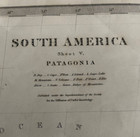 South America Patagonia Chile Argentina Falklands 1838 Original Antique Map