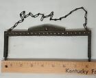 Antique Vtg Silver Plate Etched Marcasite Purse Hand Bag Frame W Chain Handle 