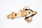 Vintage Sioux Plains Indian Native American Doll  Deerskin And Beaded Antique