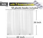 Waterproof Shower Curtain For Window Inside Shower  Plastic Bathroom Window Curt