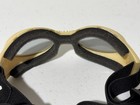 Doggles Goggles Tan brown Frame With Smoke Lens   Bag Used Once Lg med Dog Size